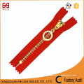 golden teeth zipper 5# C/E metallic zipper for luxury handbags